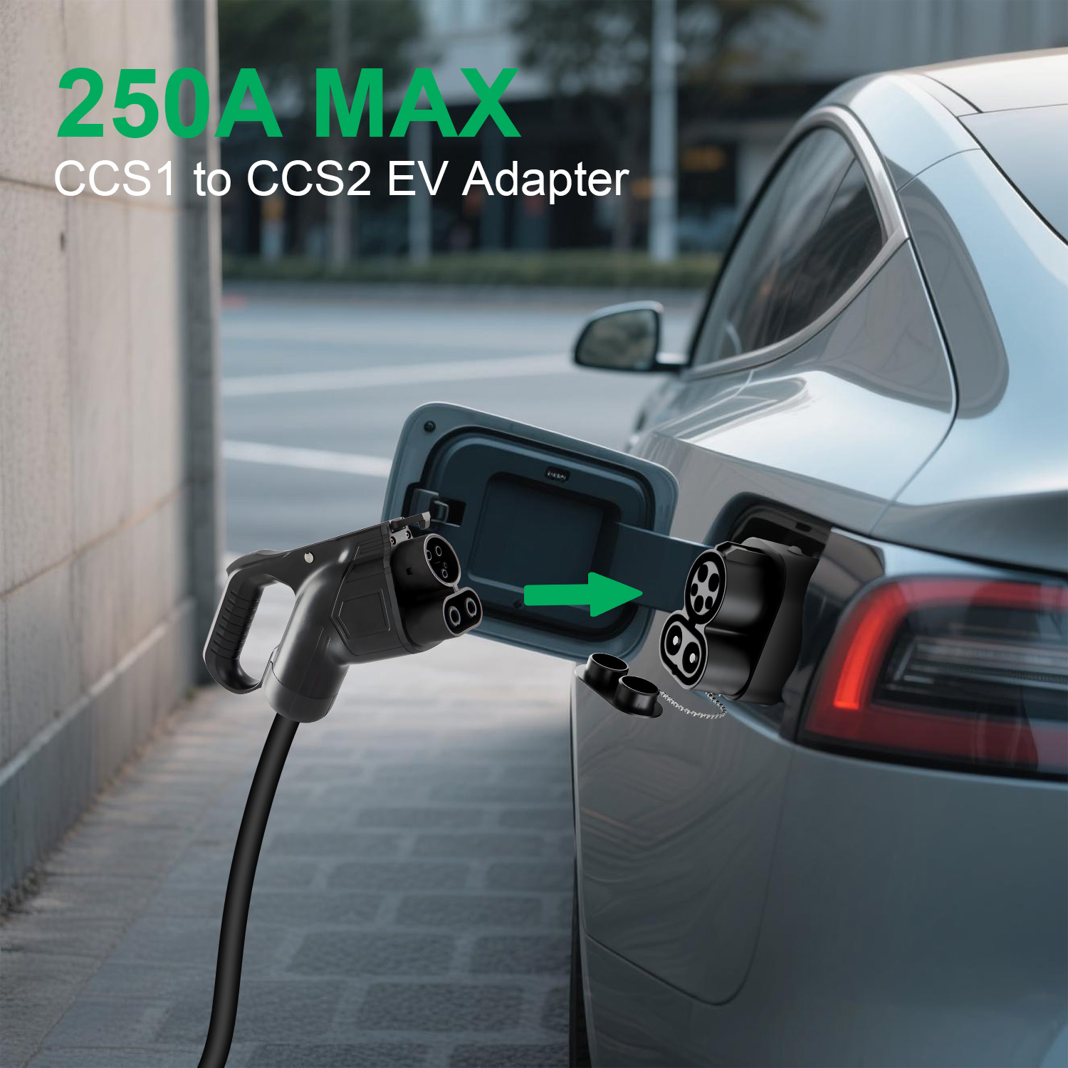 محول شاحن CCS1 إلى CCS2 بقدرة  - مراجعة Ccs2 To Ccs1 Fast Charge Adapter 250Kw وسعره